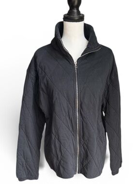 Wild Fable Black Quilted Jacket XL